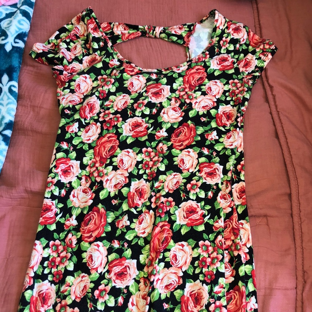 Rose designed dress.